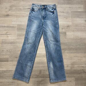 Judy Blue Light Wash High Rise Straight Leg Fit Jeans 7/28